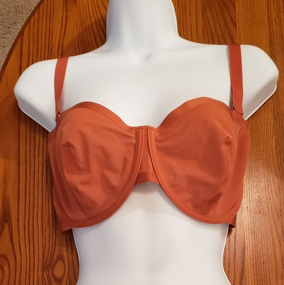 CUUP "Balconette" mesh bra, clay color, size 38E - NEW - Picture 5 of 10